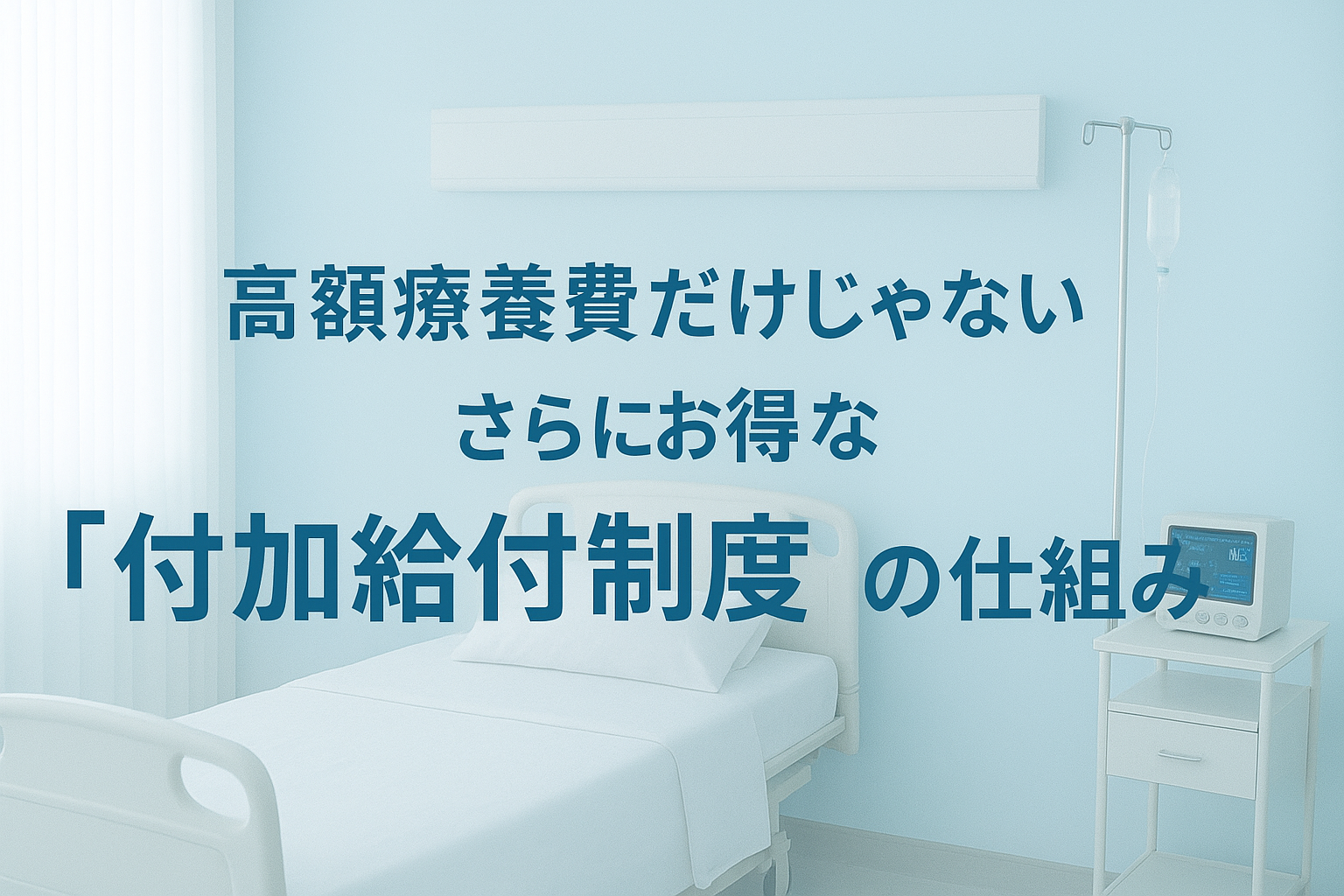 高額療養費だけじゃない！さらにお得な付加給付とは？制度と受給方法を解説！
